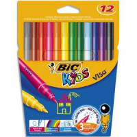 FEUTRES DESSIN PTE FINE X12 ASS/BOX OF 12 WASHABLE MARKERS FINE POINT