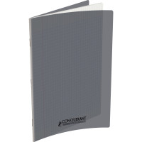 CAHIER 24X32 PIQ 96P SEYES 90G PP GRIS/NOTEBOOK 24X32 96P GREY PLASTIC COVER