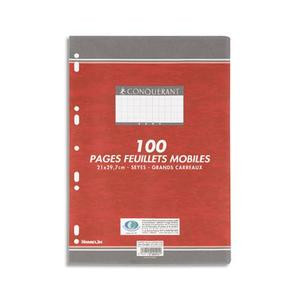 FEUILLETS MOBILES 21X29,7 200P PERF SEYES  BLANC 90G