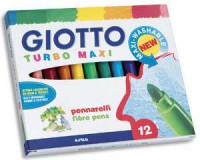 FEUTRES DESSIN PTE LARGE X12ASS GIOTTO TURBO MAXI