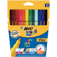 FEUTRES DESSIN PTE FINE X12 ASS/BOX OF 12 WASHABLE MARKERS FINE POINT