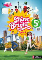 SHINE BRIGHT 5E -MANUEL/CAHIER  DE L'ELEVE -NATHAN 2025