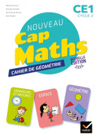 CAP MATHS CE1-CAHIER DE GEOMETRIE-MESURE-HATIER 2020