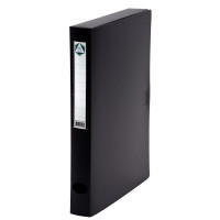 BOITE DE CLASSEMENT POUR 24X32 DOS 4CM PP NOIR/BRIEFCASE 26X33