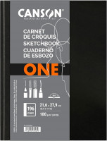 CAHIER DE CROQUIS 21,6X27,9 COUVERTURE RIGIDE 196P /BLACK HARDCOVER SKECHTBOOK 21,6X27,9 196P